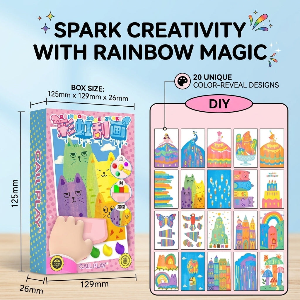 Rainbow Art Fun Kit for Kids