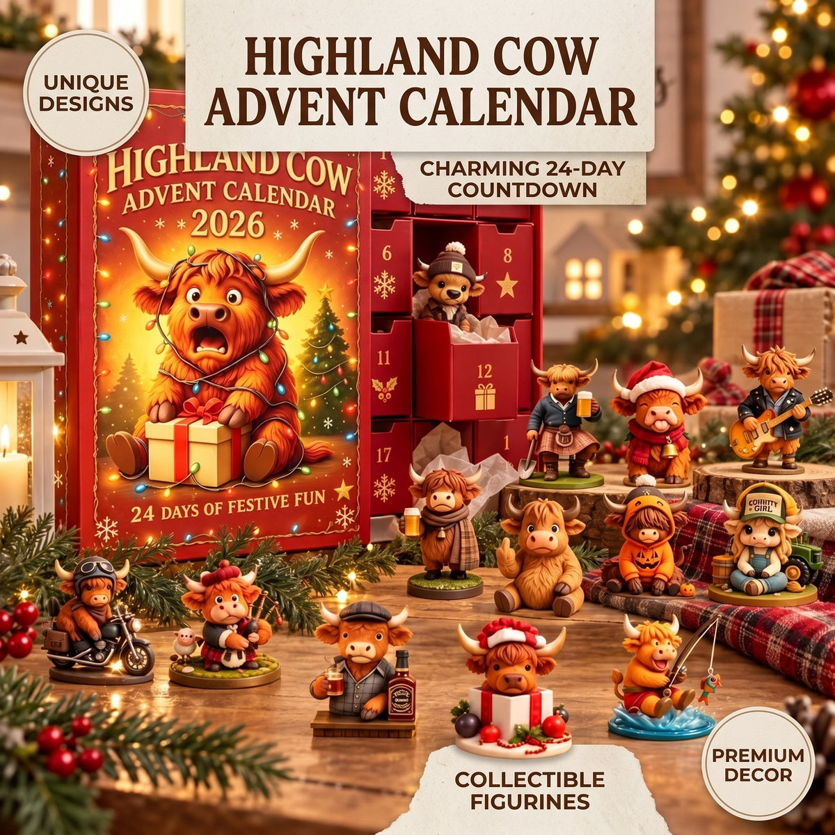 Highland Cow Advent Calendar
