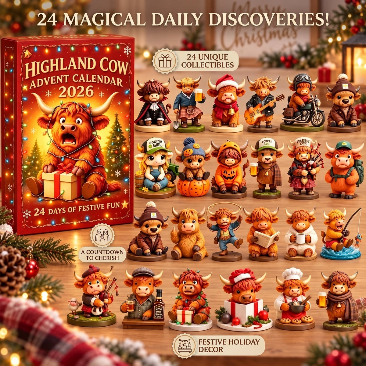 Highland Cow Advent Calendar