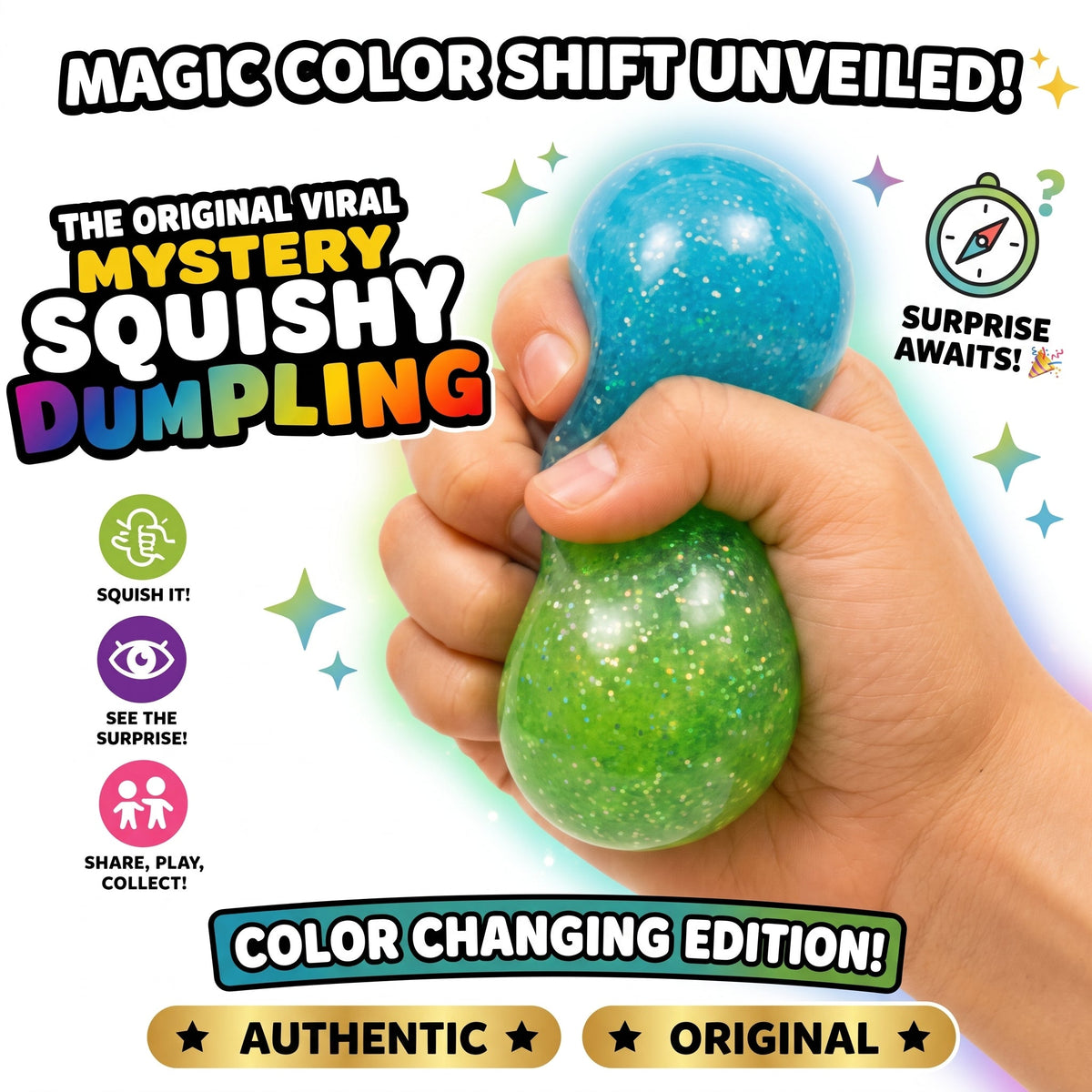 Mystery Dumpling Squishies (3-Pack)