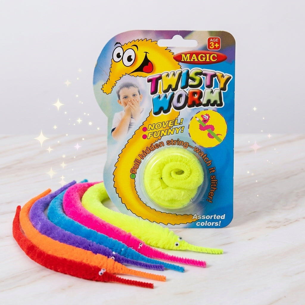 Twisty Rainbow Worm (6 pc)